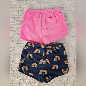 Hanna Andersson Pink and Rainbow Kids Dolphin Shorts Bundle